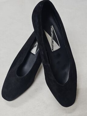 Mootsies Tootsies Black Suede Ballet Flats